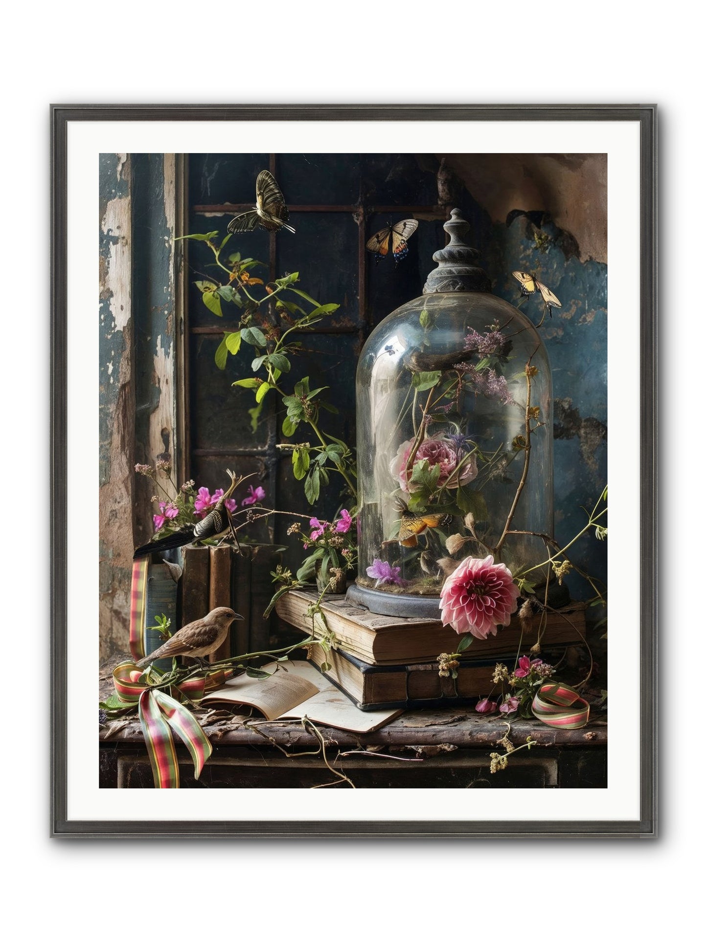 Especially Light Framed Print - Slimwoods Black/Silver 32x40