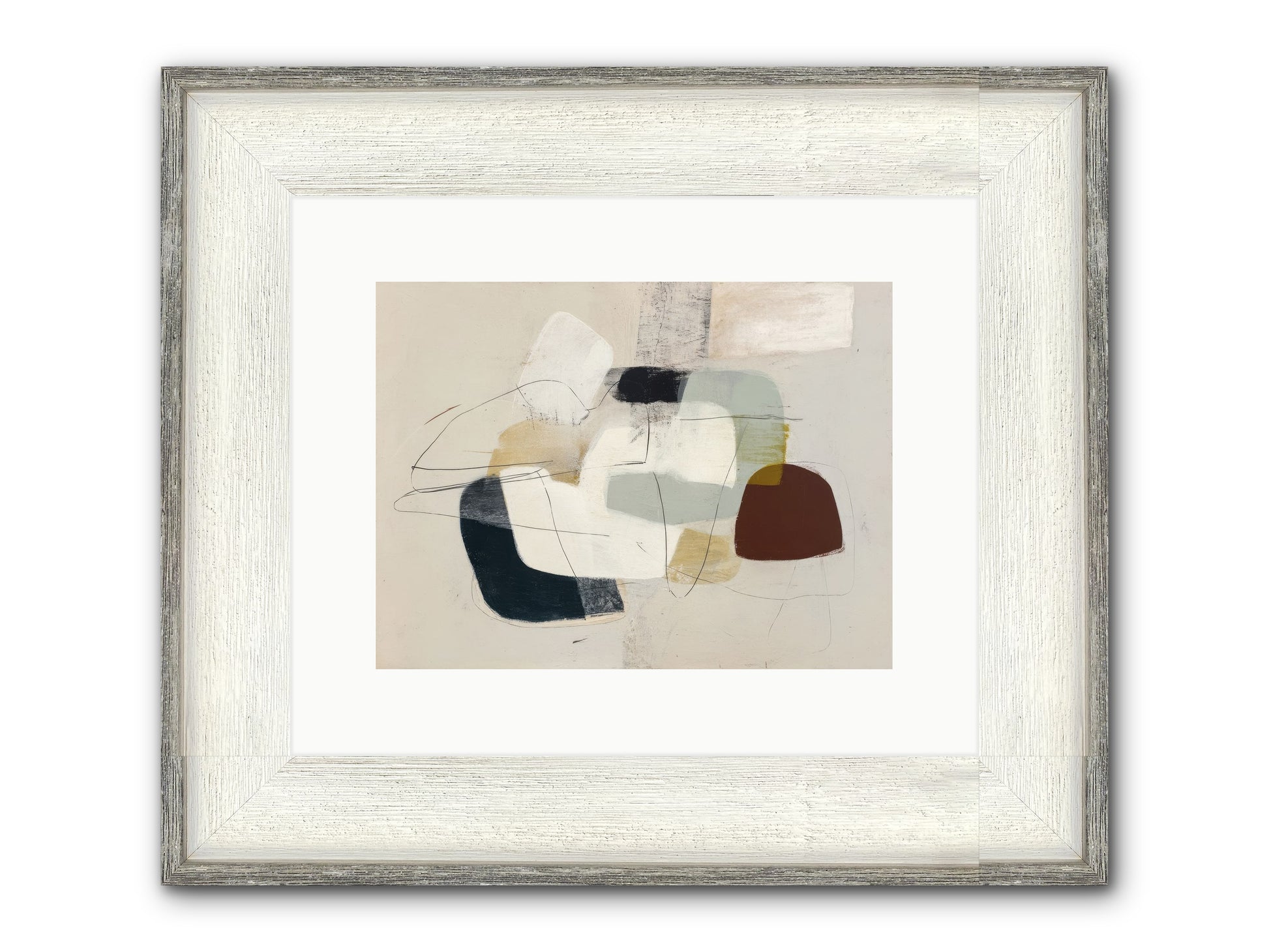 Essence Framed Print - Driftwood White 12x9