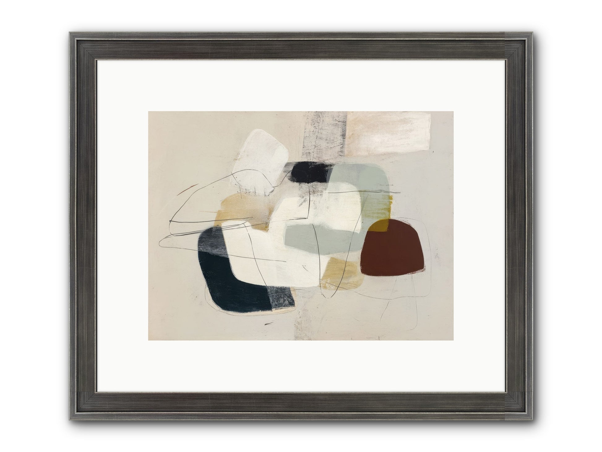 Essence Framed Print - Slimwoods Black/Silver 12x9