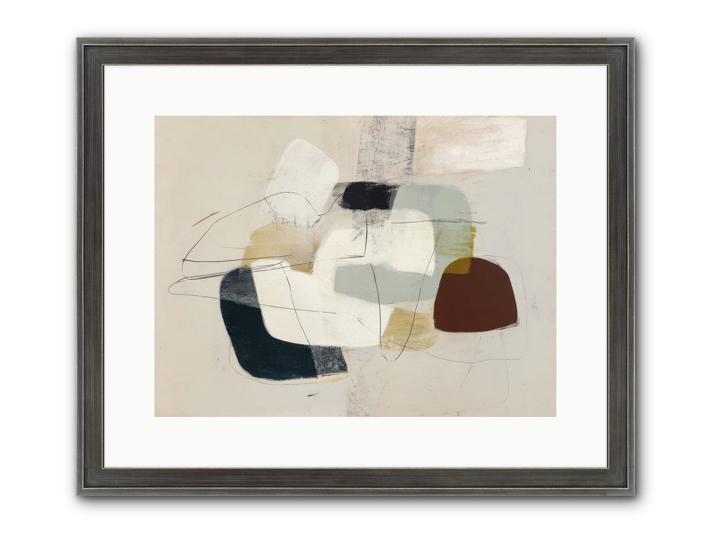 Essence Framed Print - Slimwoods Black/Silver 16x12