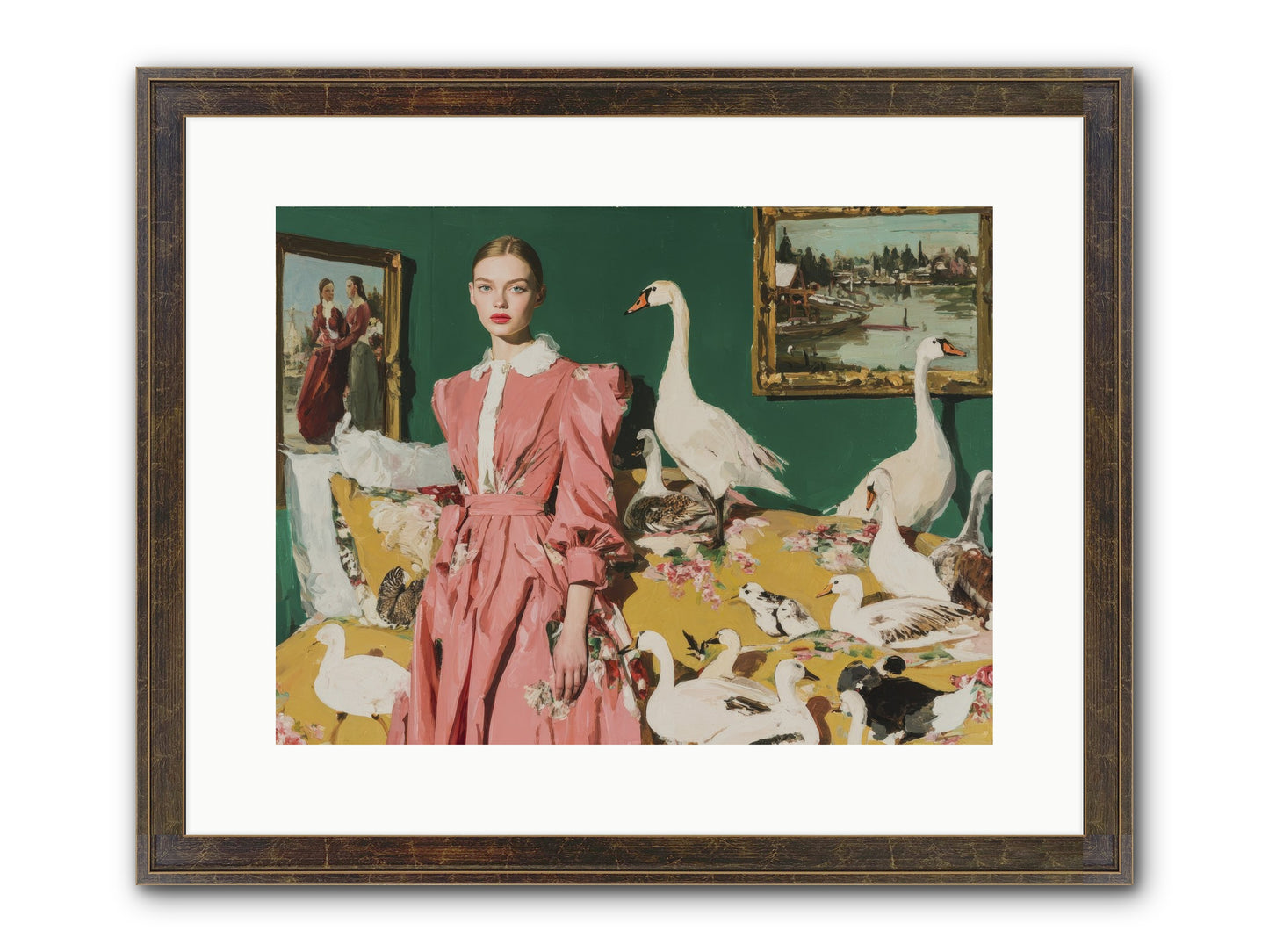 Estate Of Kindred Stars Framed Print - Slimwoods Black/Gold 16x12