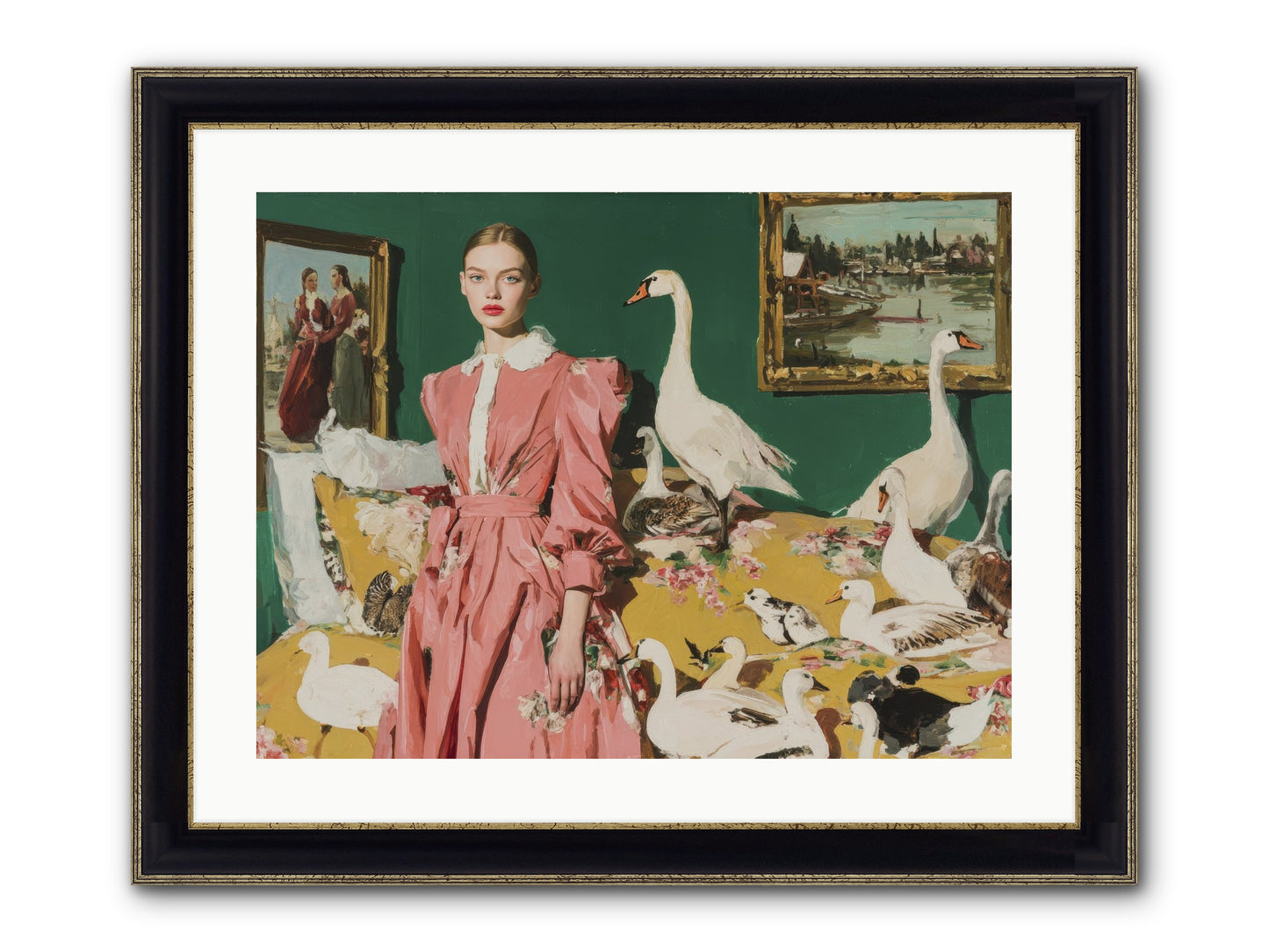 Estate Of Kindred Stars Framed Print - Black & Gold 24x18