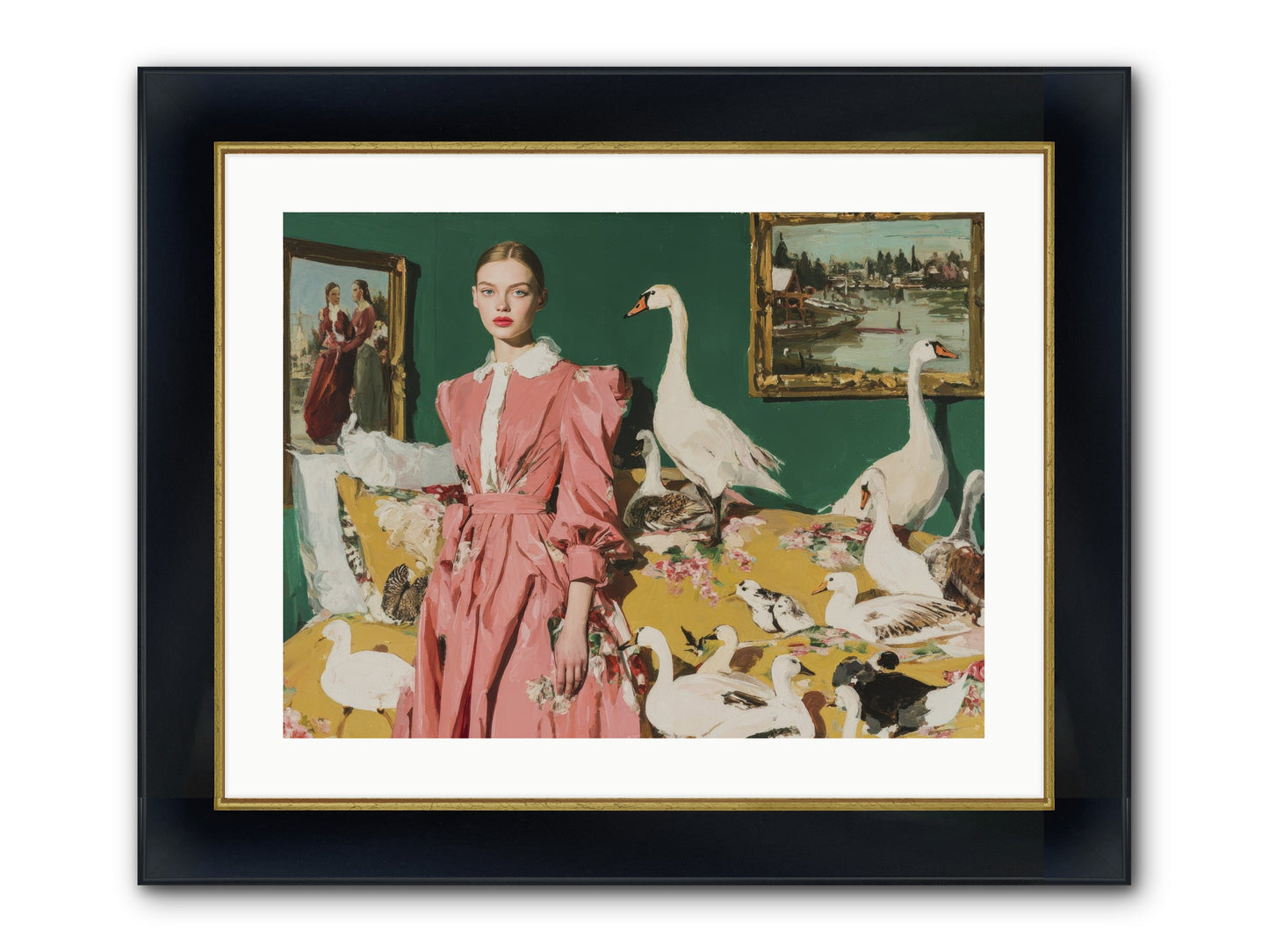 Estate Of Kindred Stars Framed Print - Wide Black w/Gold 24x18