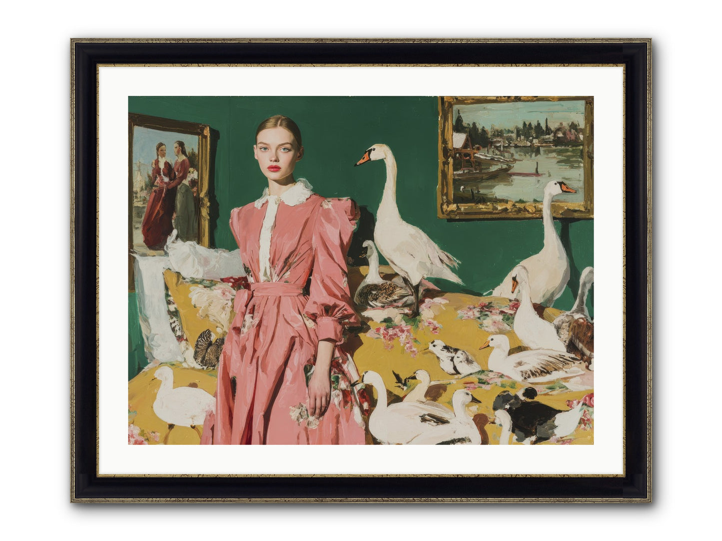 Estate Of Kindred Stars Framed Print - Black & Gold 32x24