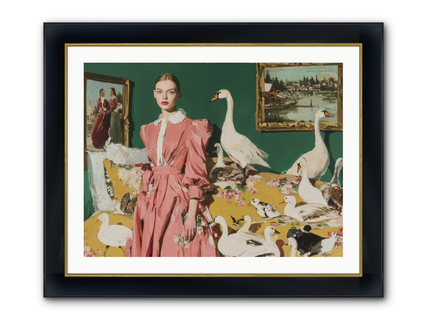 Estate Of Kindred Stars Framed Print - Wide Black w/Gold 32x24