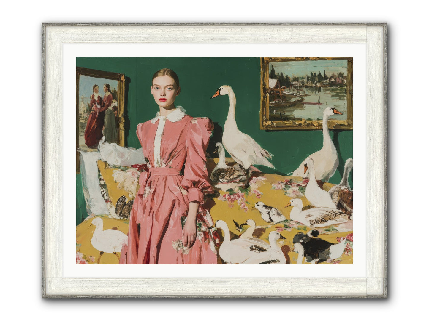 Estate Of Kindred Stars Framed Print - Driftwood White 40x30