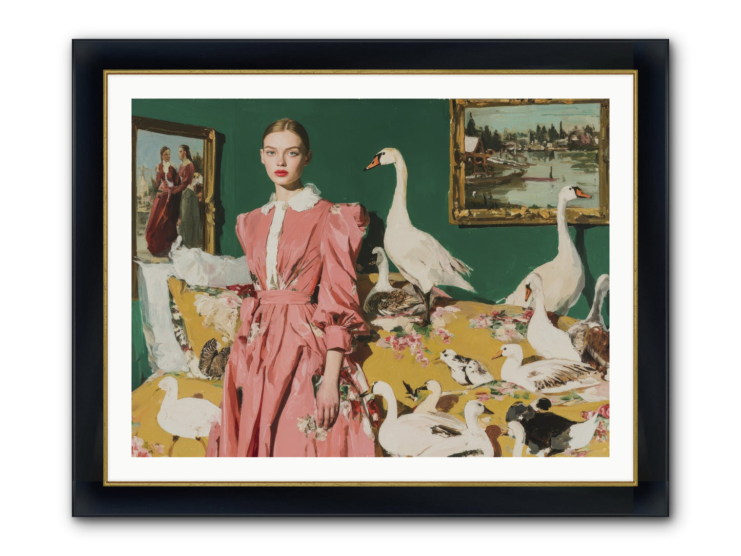 Estate Of Kindred Stars Framed Print - Wide Black w/Gold 40x30