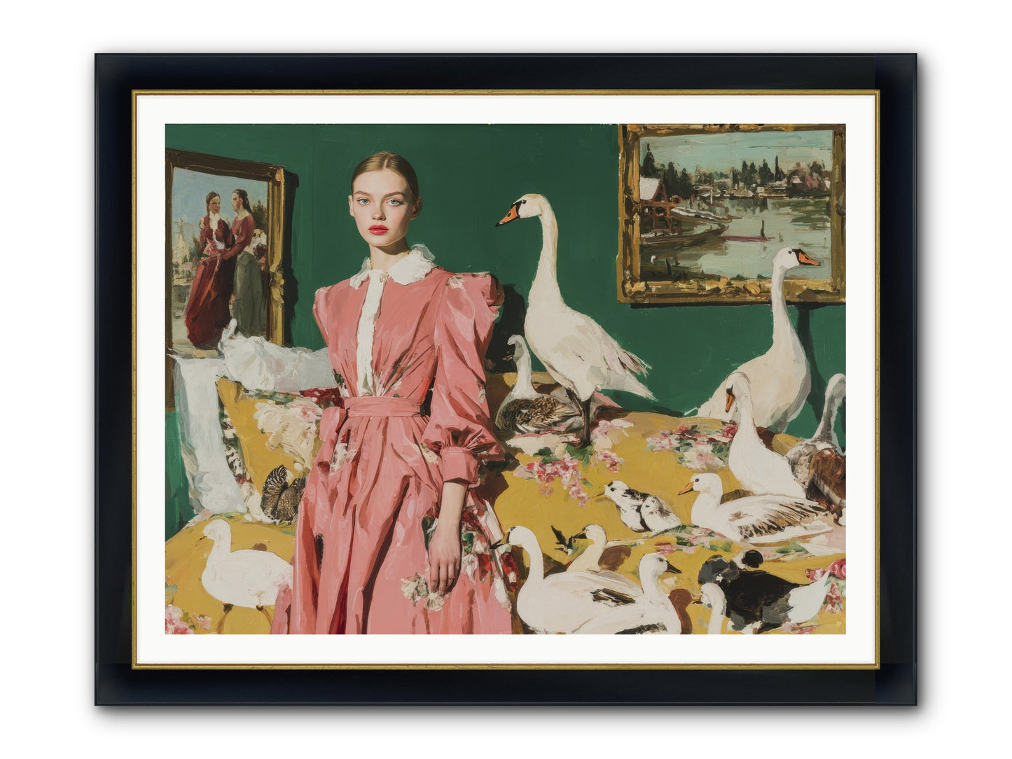 Estate Of Kindred Stars Framed Print - Wide Black w/Gold 48x36