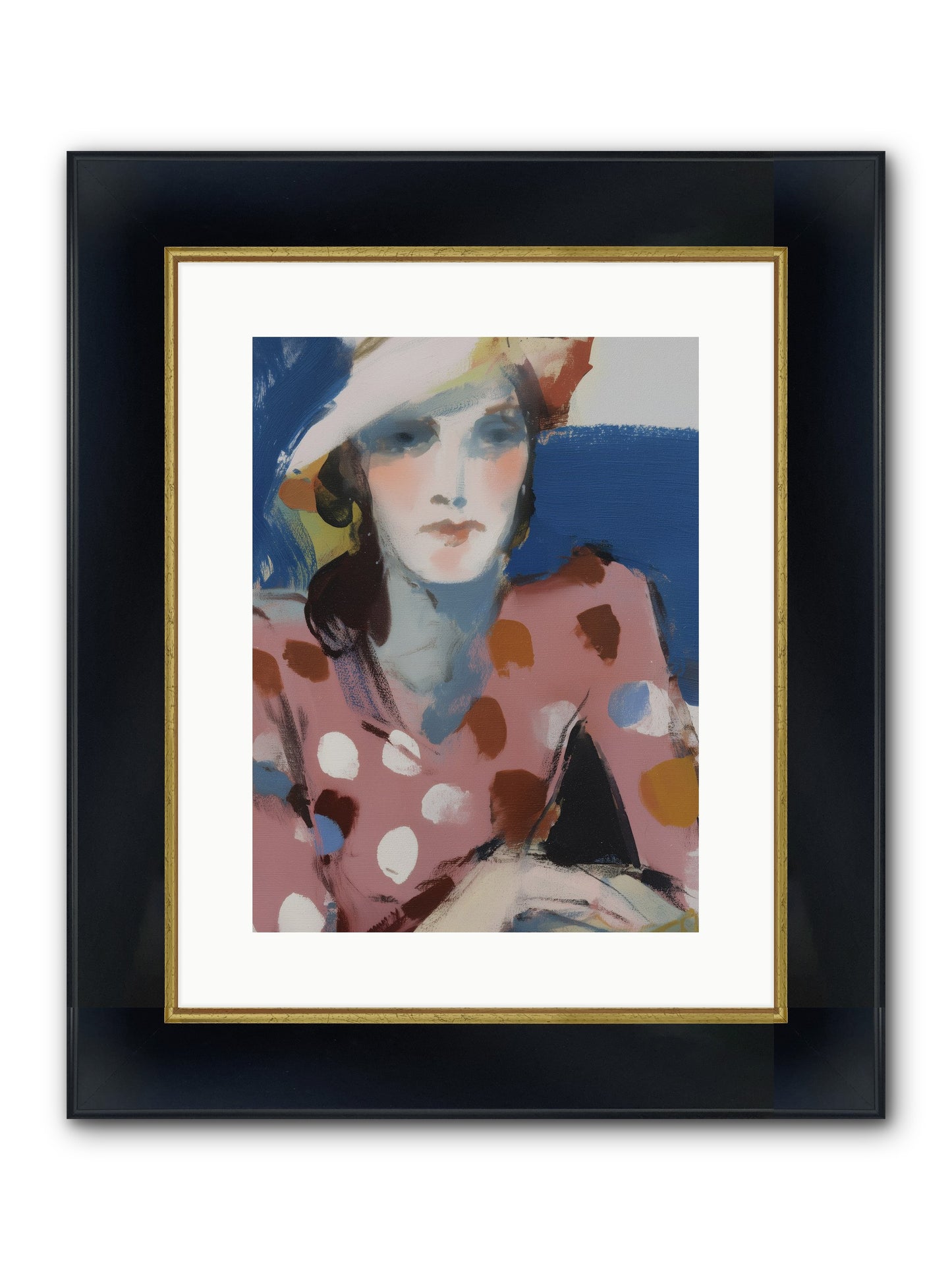 Eternal Flame Framed Print - Wide Black w/Gold 12x16