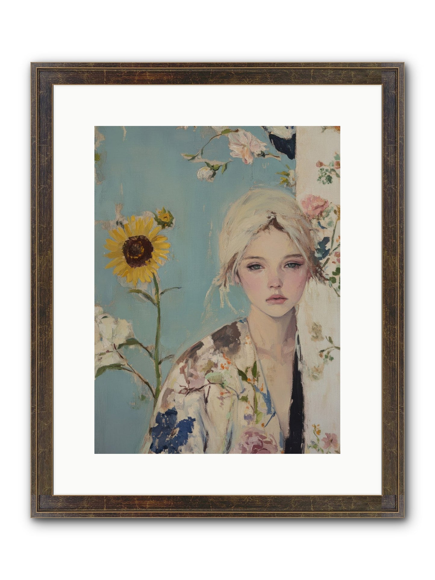 Eternal Sojourn Framed Print - Slimwoods Black/Gold 12x16