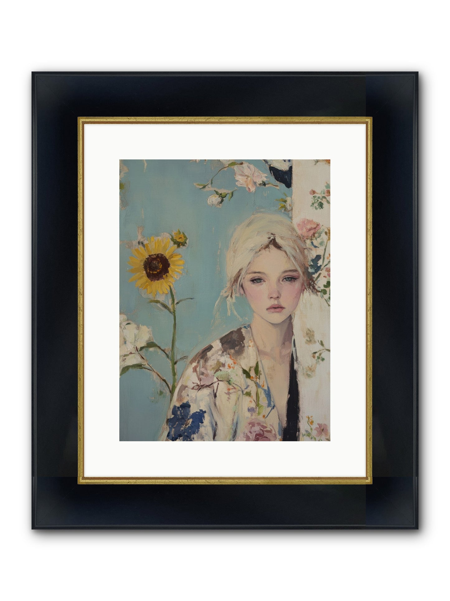 Eternal Sojourn Framed Print - Wide Black w/Gold 12x16