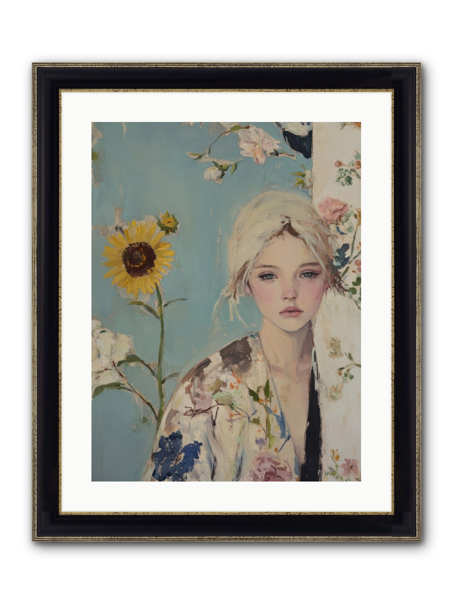 Eternal Sojourn Framed Print - Black & Gold 18x24