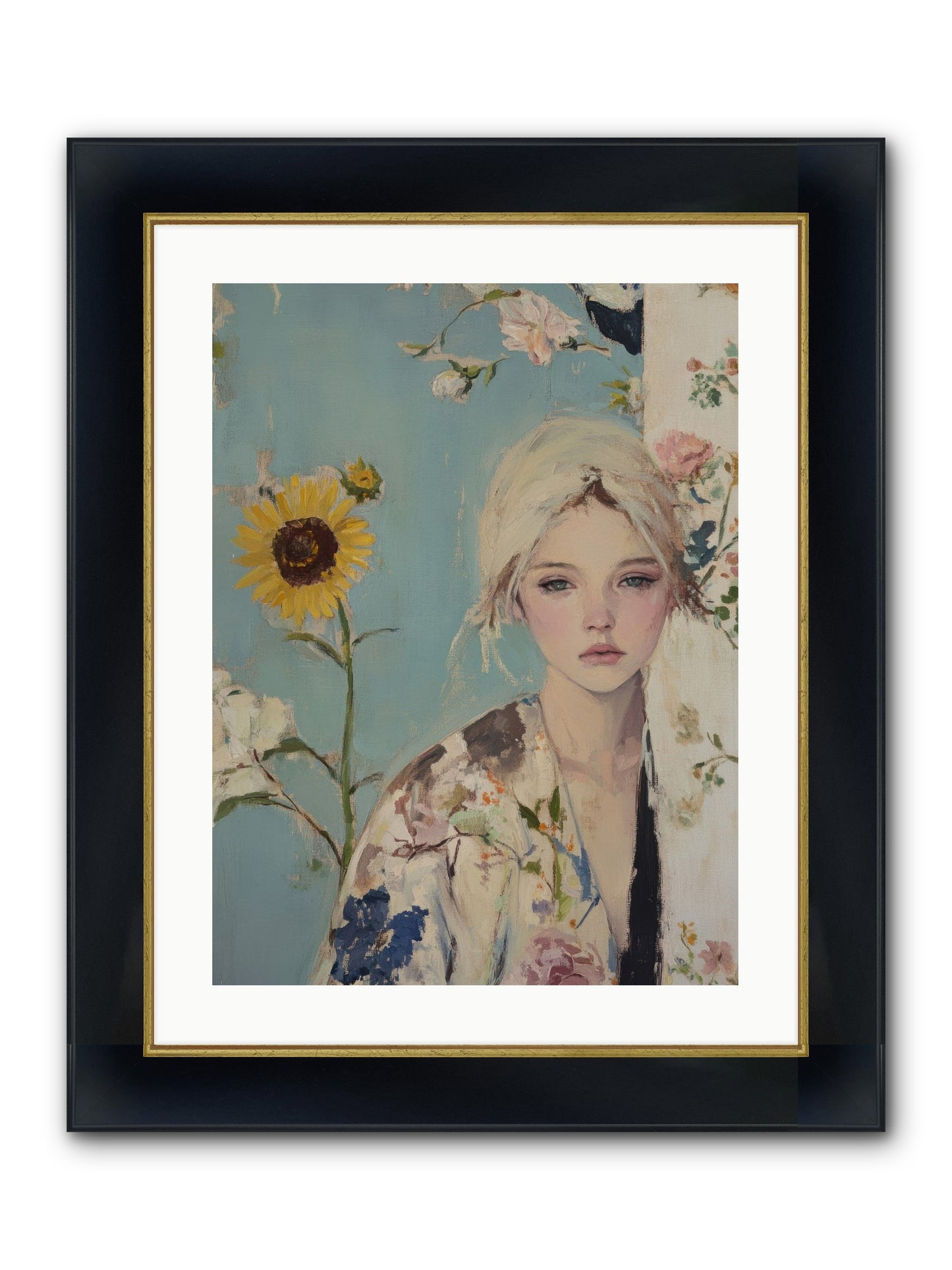 Eternal Sojourn Framed Print - Wide Black w/Gold 18x24