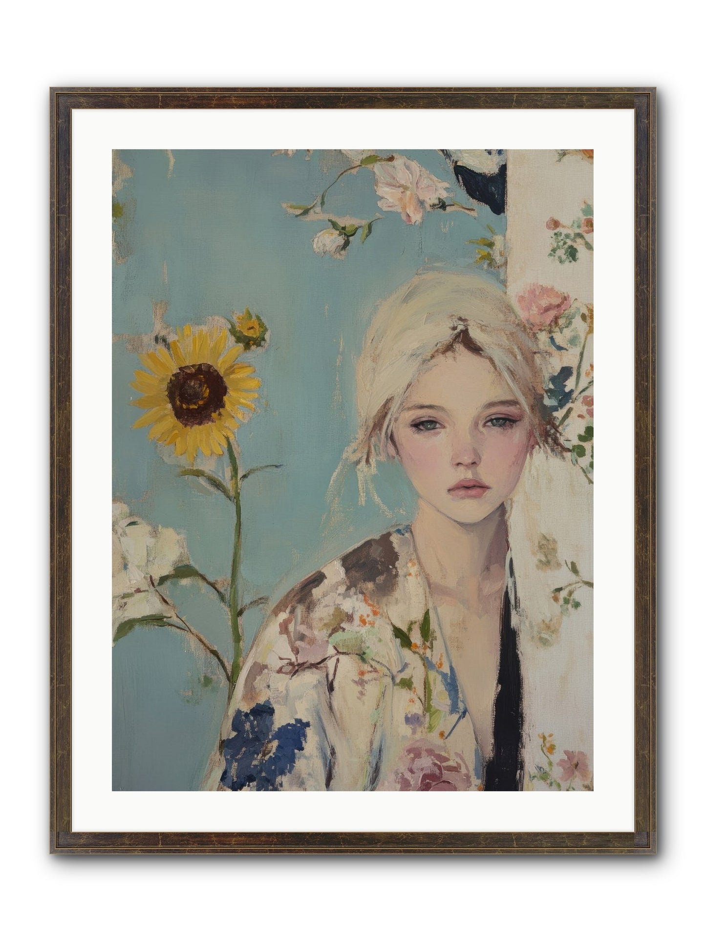 Eternal Sojourn Framed Print - Slimwoods Black/Gold 24x32