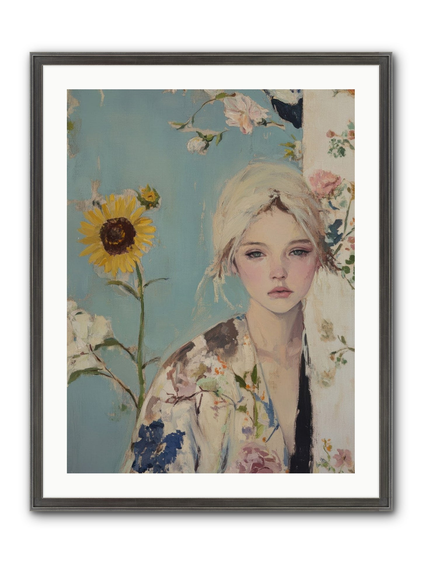 Eternal Sojourn Framed Print - Slimwoods Black/Silver 24x32