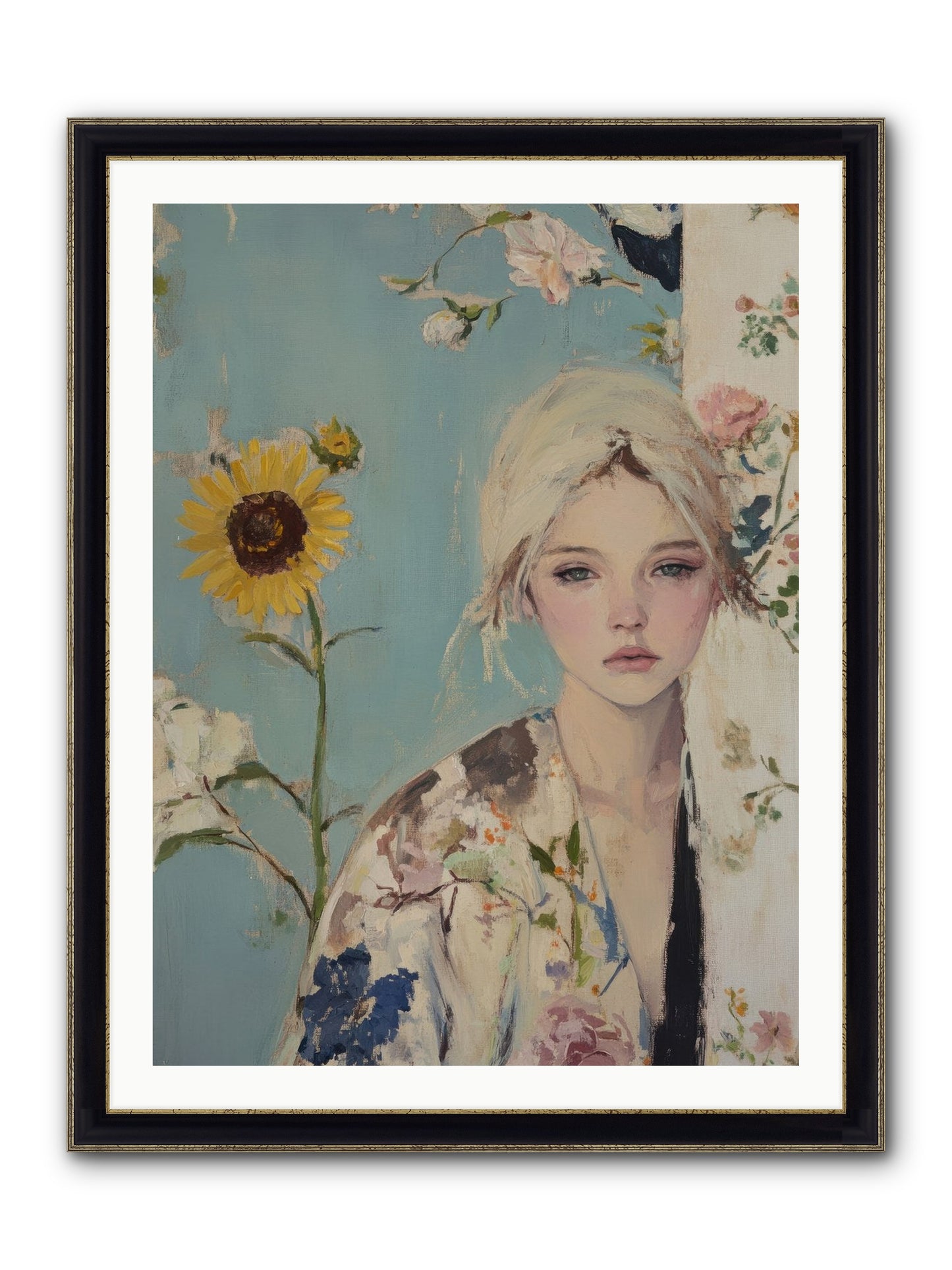 Eternal Sojourn Framed Print - Black & Gold 30x40
