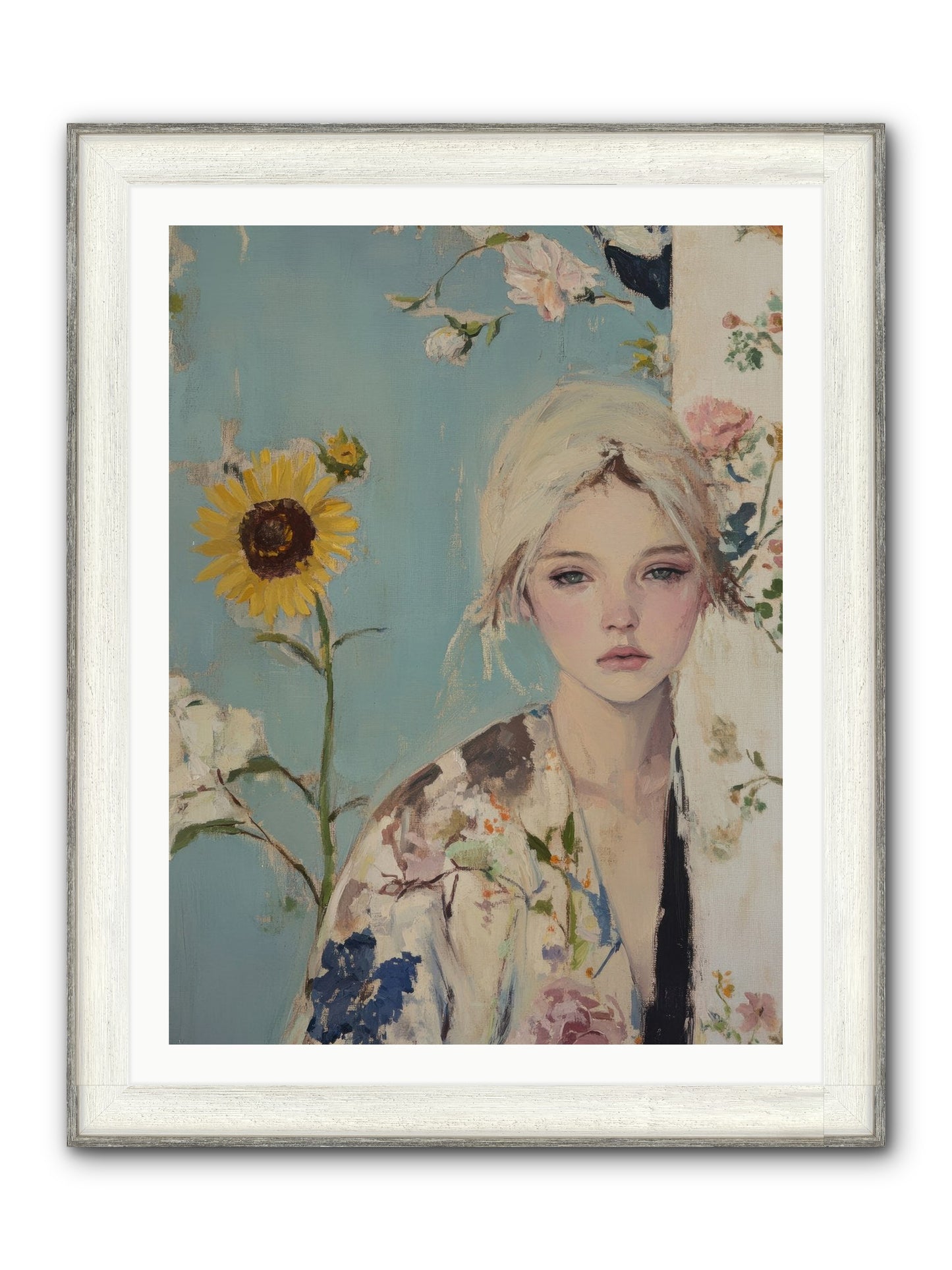 Eternal Sojourn Framed Print - Driftwood White 30x40