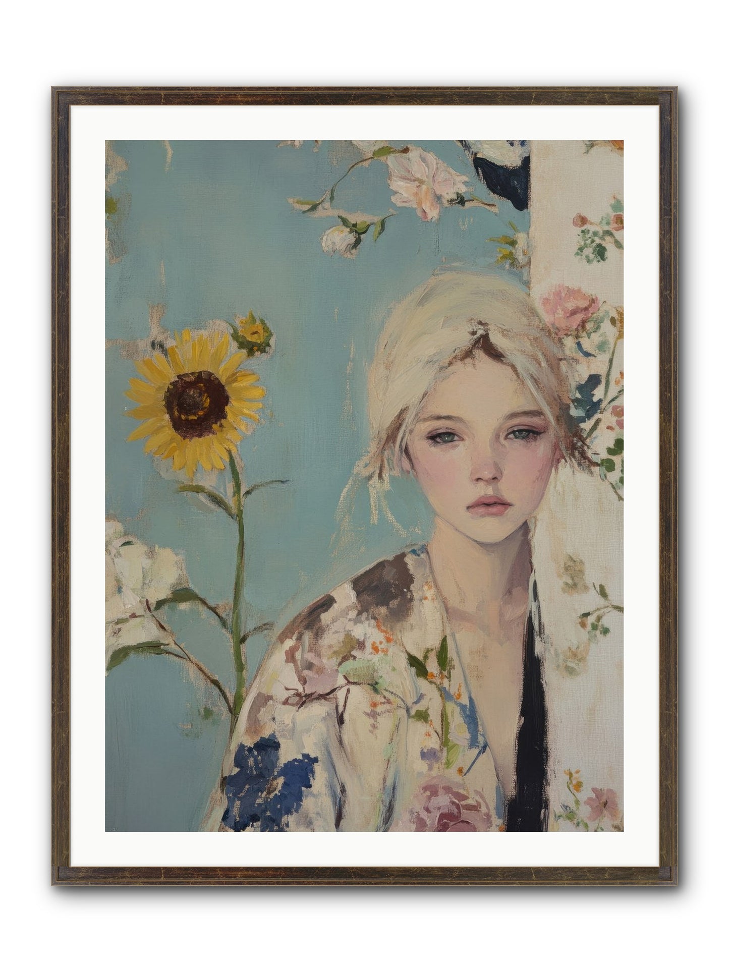 Eternal Sojourn Framed Print - Slimwoods Black/Gold 30x40