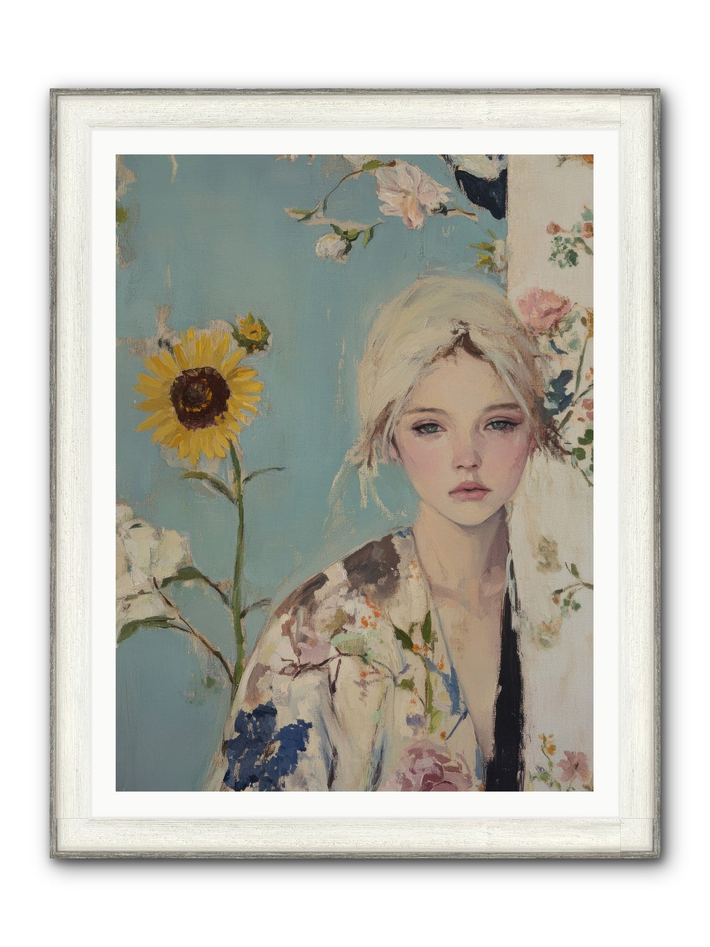 Eternal Sojourn Framed Print - Driftwood White 36x48