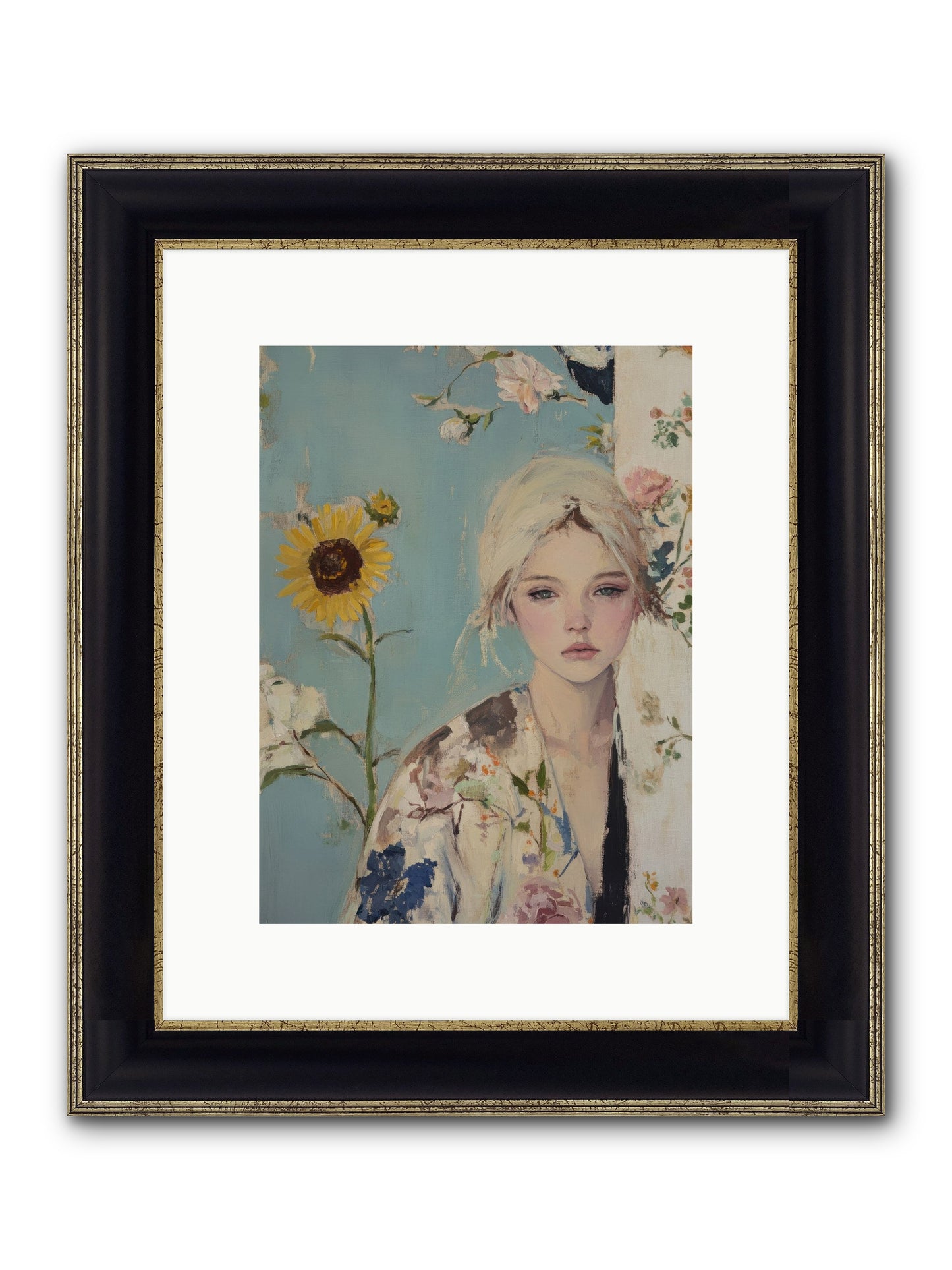 Eternal Sojourn Framed Print - Black & Gold 9x12