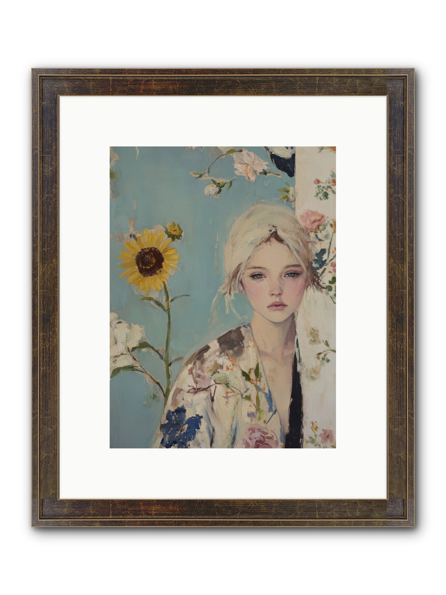 Eternal Sojourn Framed Print - Slimwoods Black/Gold 9x12