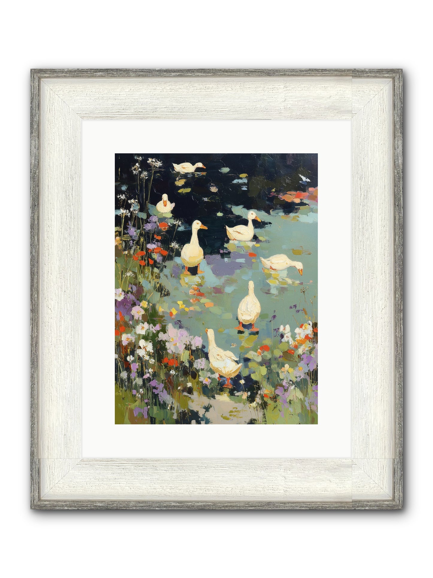 Eternal Summer Framed Print - Driftwood White 12x16