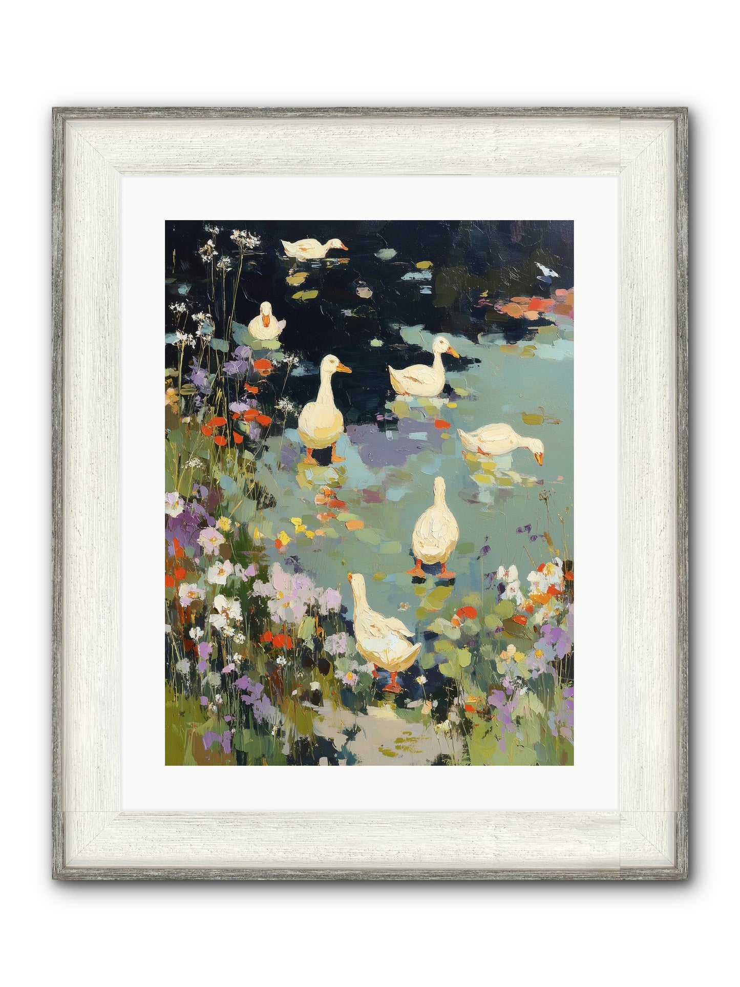 Eternal Summer Framed Print - Driftwood White 18x24