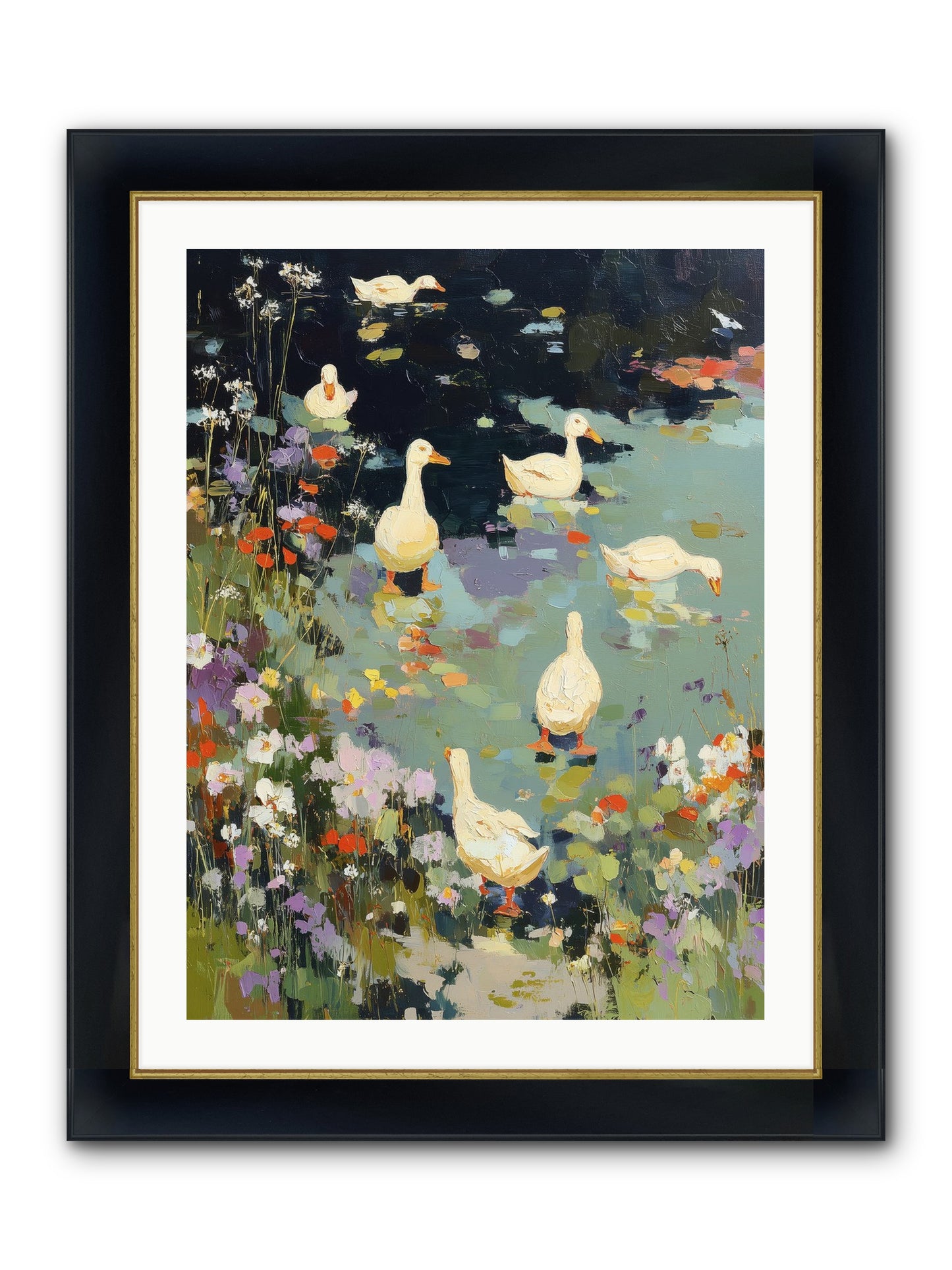 Eternal Summer Framed Print - Wide Black w/Gold 24x32
