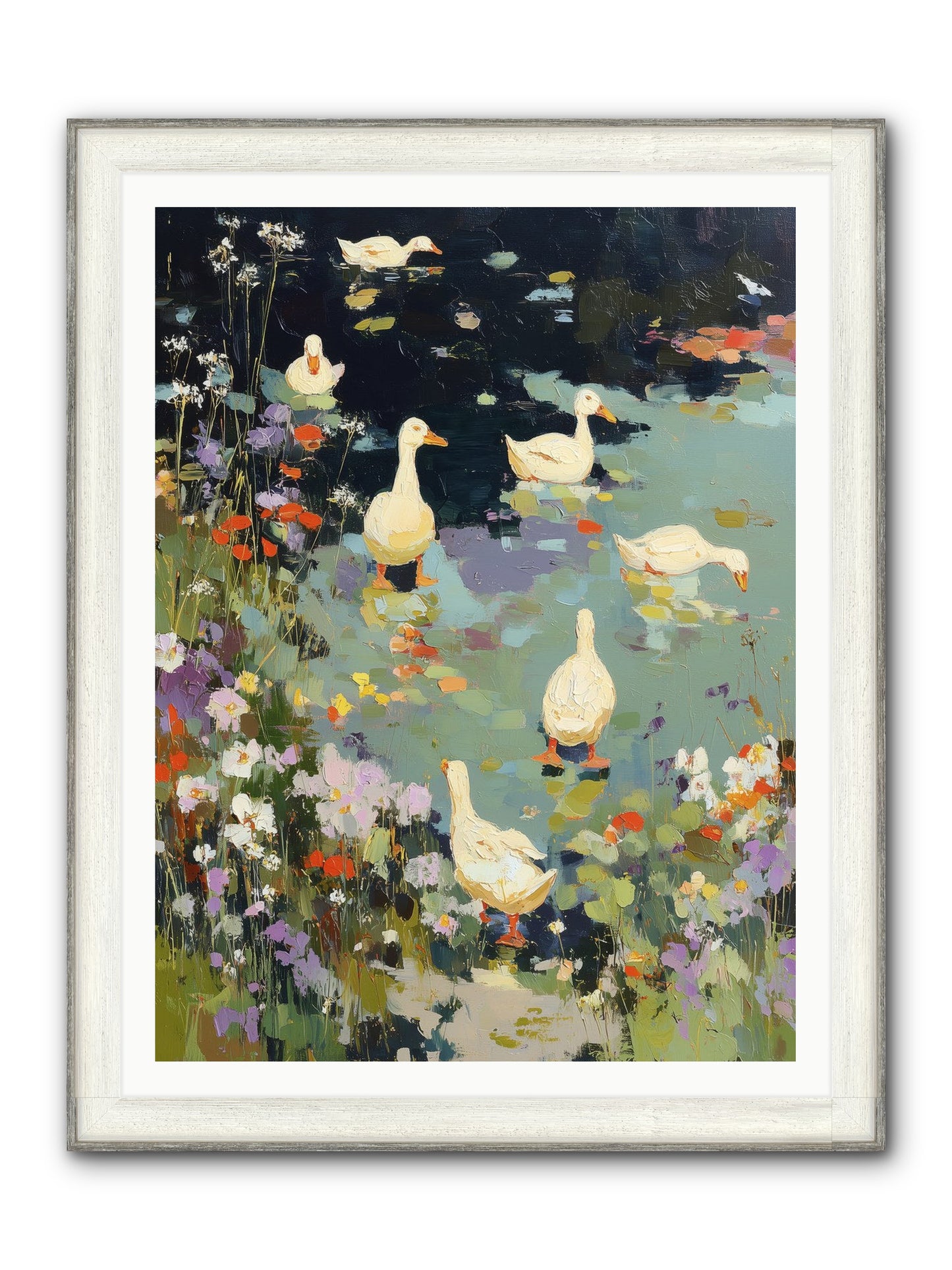 Eternal Summer Framed Print - Driftwood White 36x48