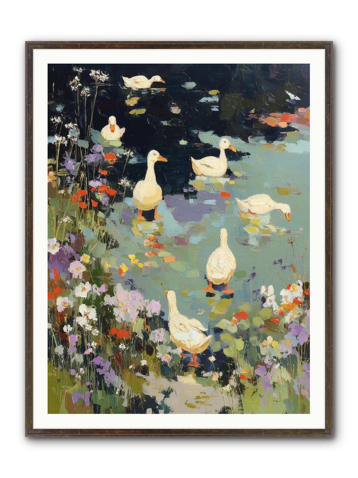 Eternal Summer Framed Print - Slimwoods Black/Gold 36x48
