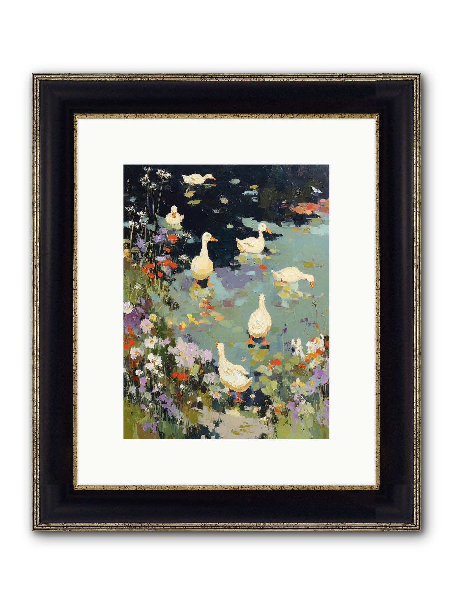 Eternal Summer Framed Print - Black & Gold 9x12