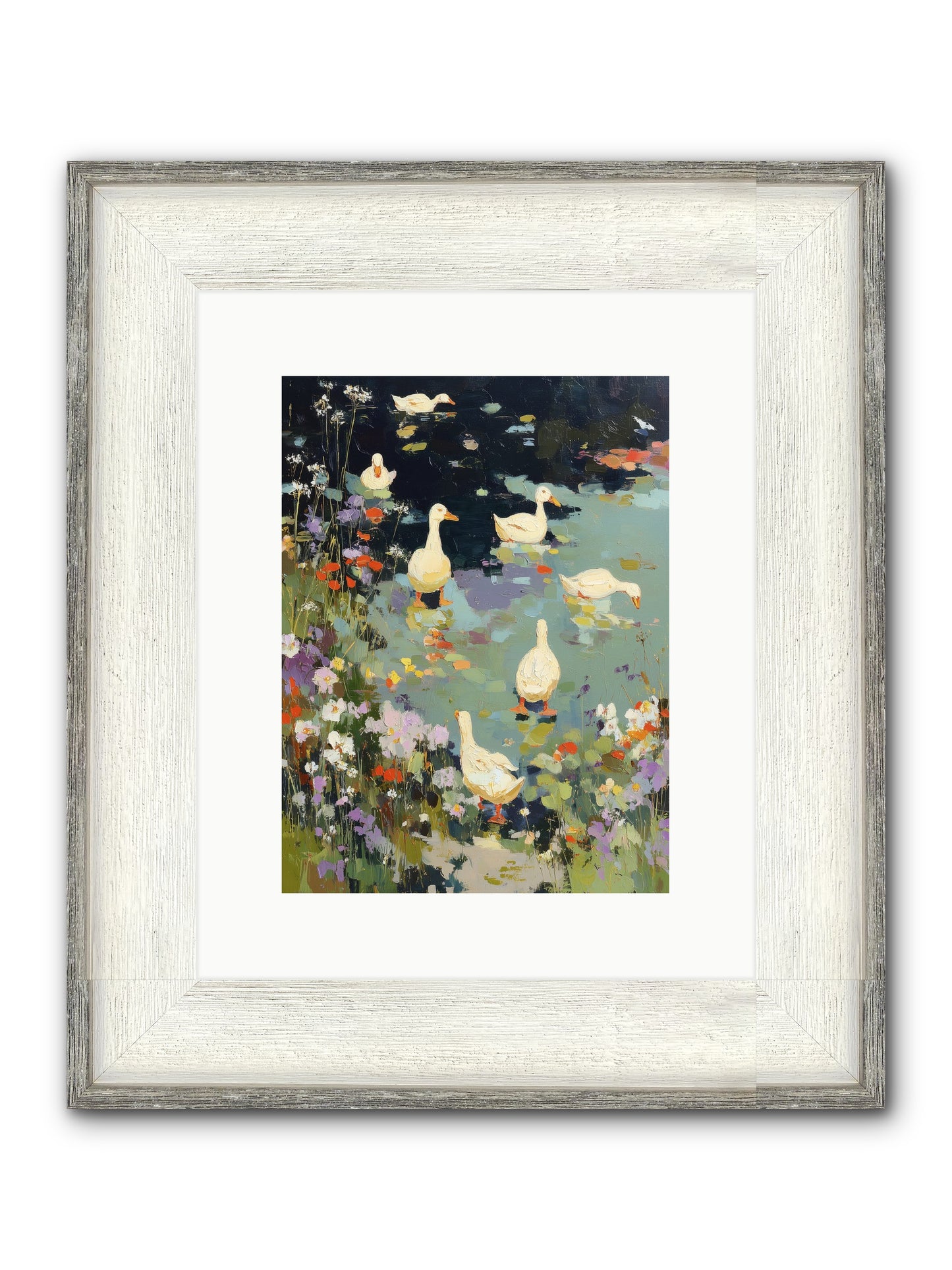 Eternal Summer Framed Print - Driftwood White 9x12