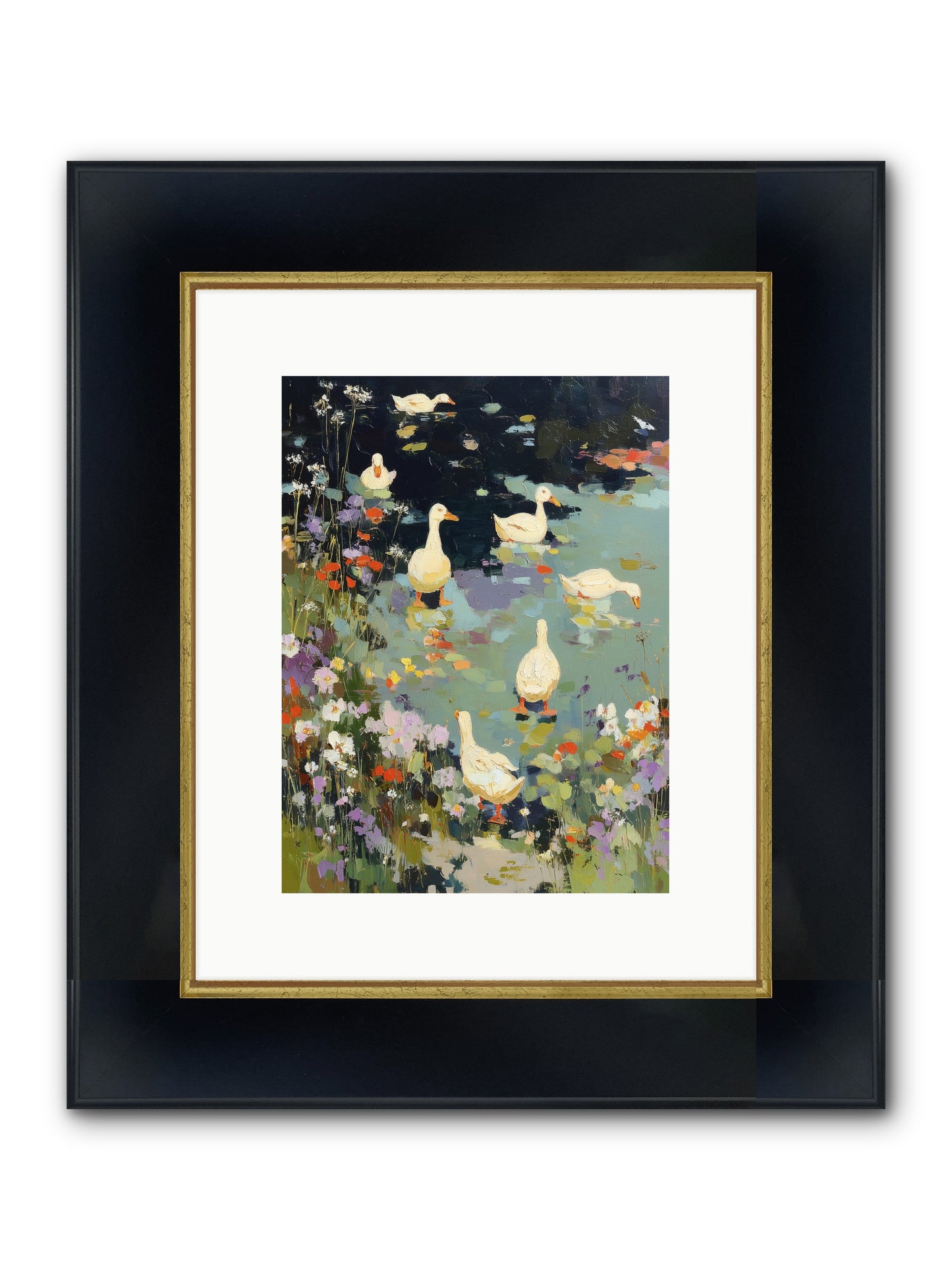Eternal Summer Framed Print - Wide Black w/Gold 9x12