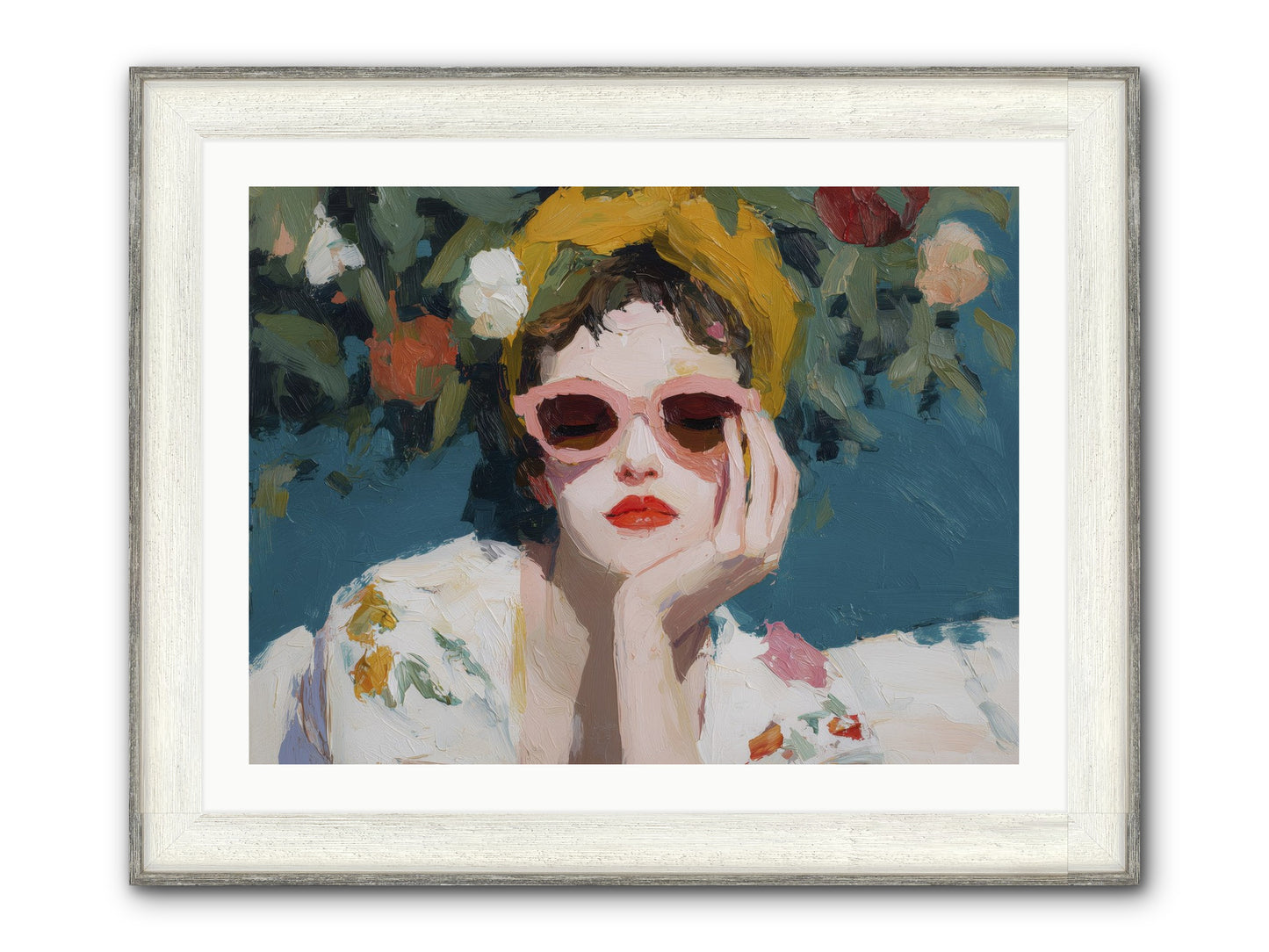 Eternal Sunday Morning Framed Print - Driftwood White 32x24
