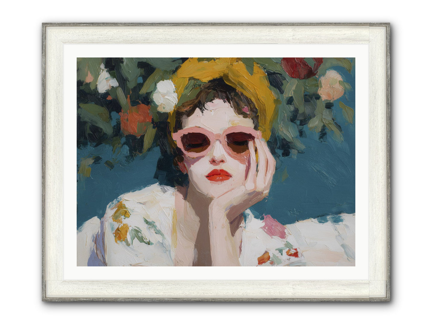 Eternal Sunday Morning Framed Print - Driftwood White 40x30