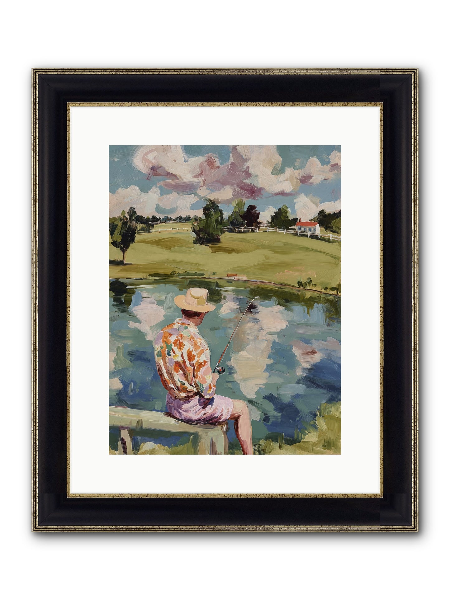 Eternal Sunshine Framed Print - Black & Gold 12x16