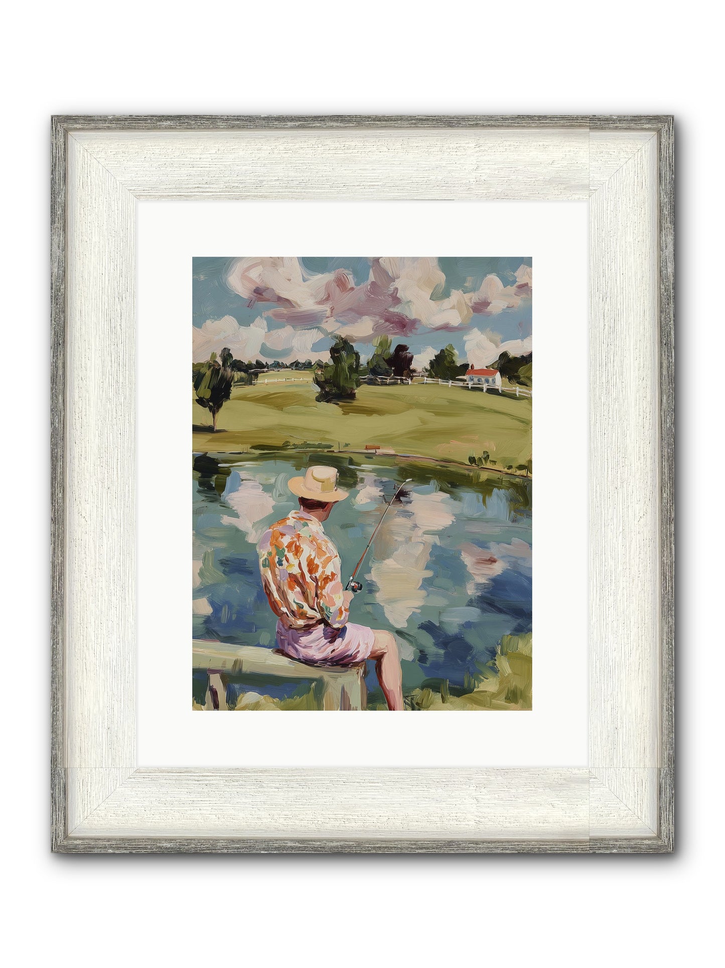Eternal Sunshine Framed Print - Driftwood White 12x16