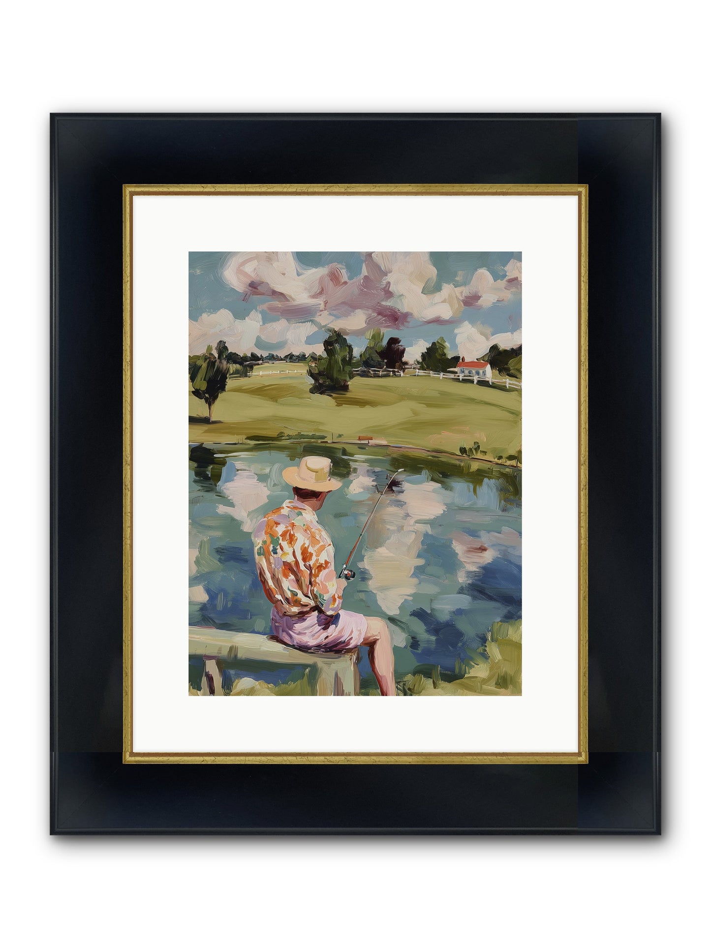 Eternal Sunshine Framed Print - Wide Black w/Gold 12x16