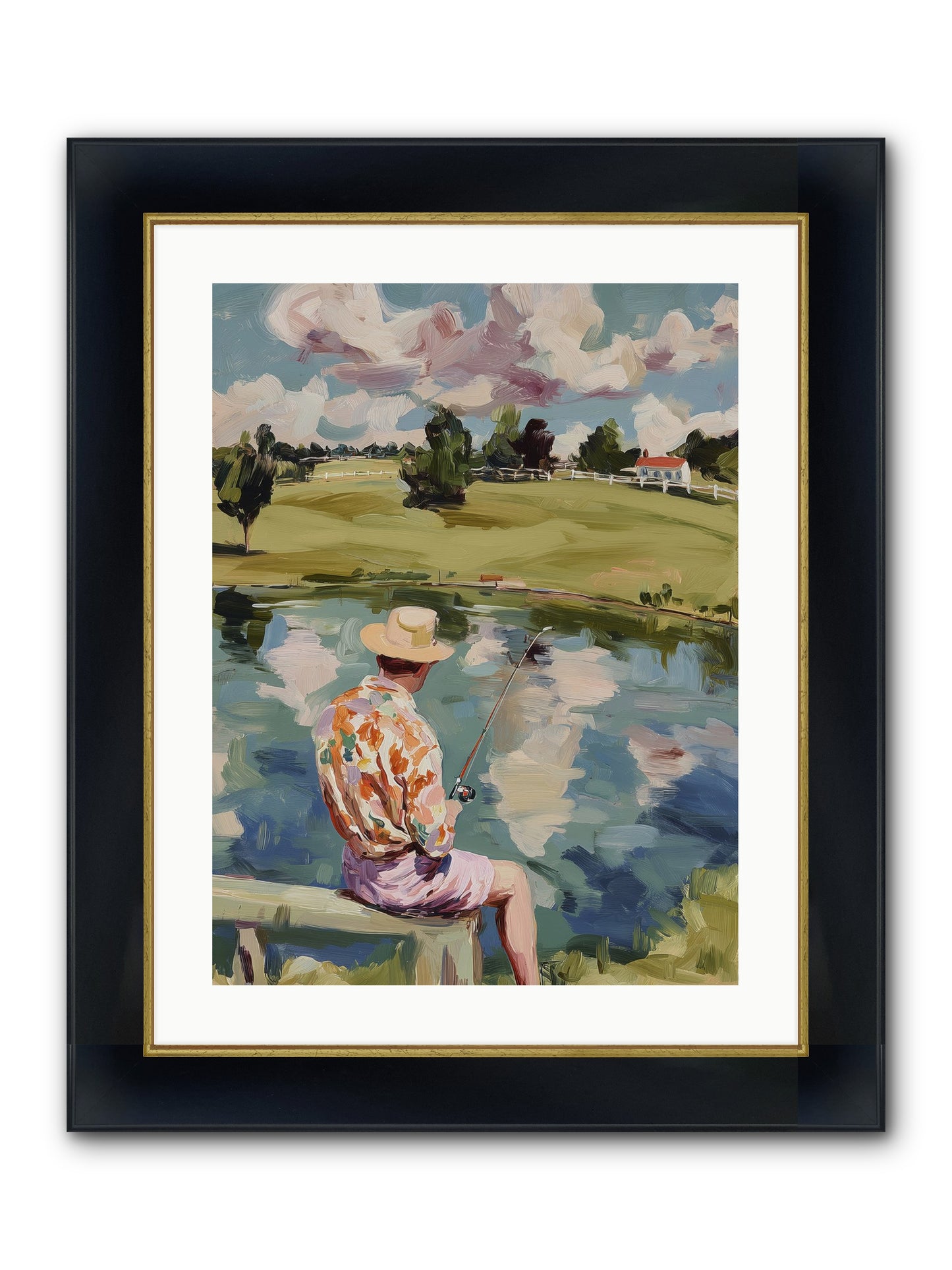 Eternal Sunshine Framed Print - Wide Black w/Gold 18x24