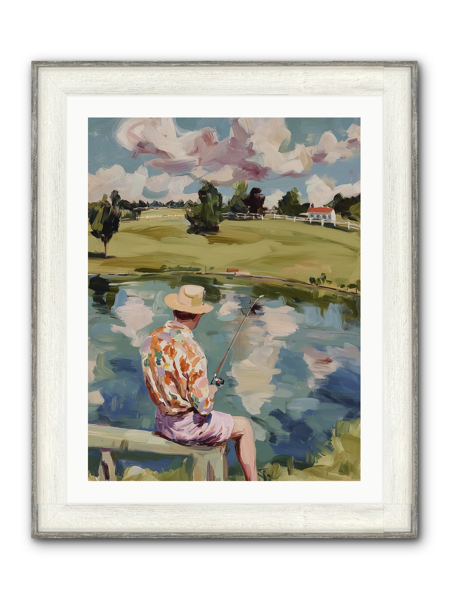 Eternal Sunshine Framed Print - Driftwood White 24x32