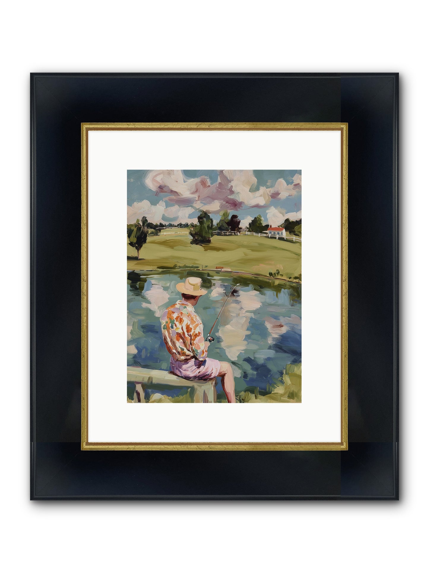Eternal Sunshine Framed Print - Wide Black w/Gold 9x12