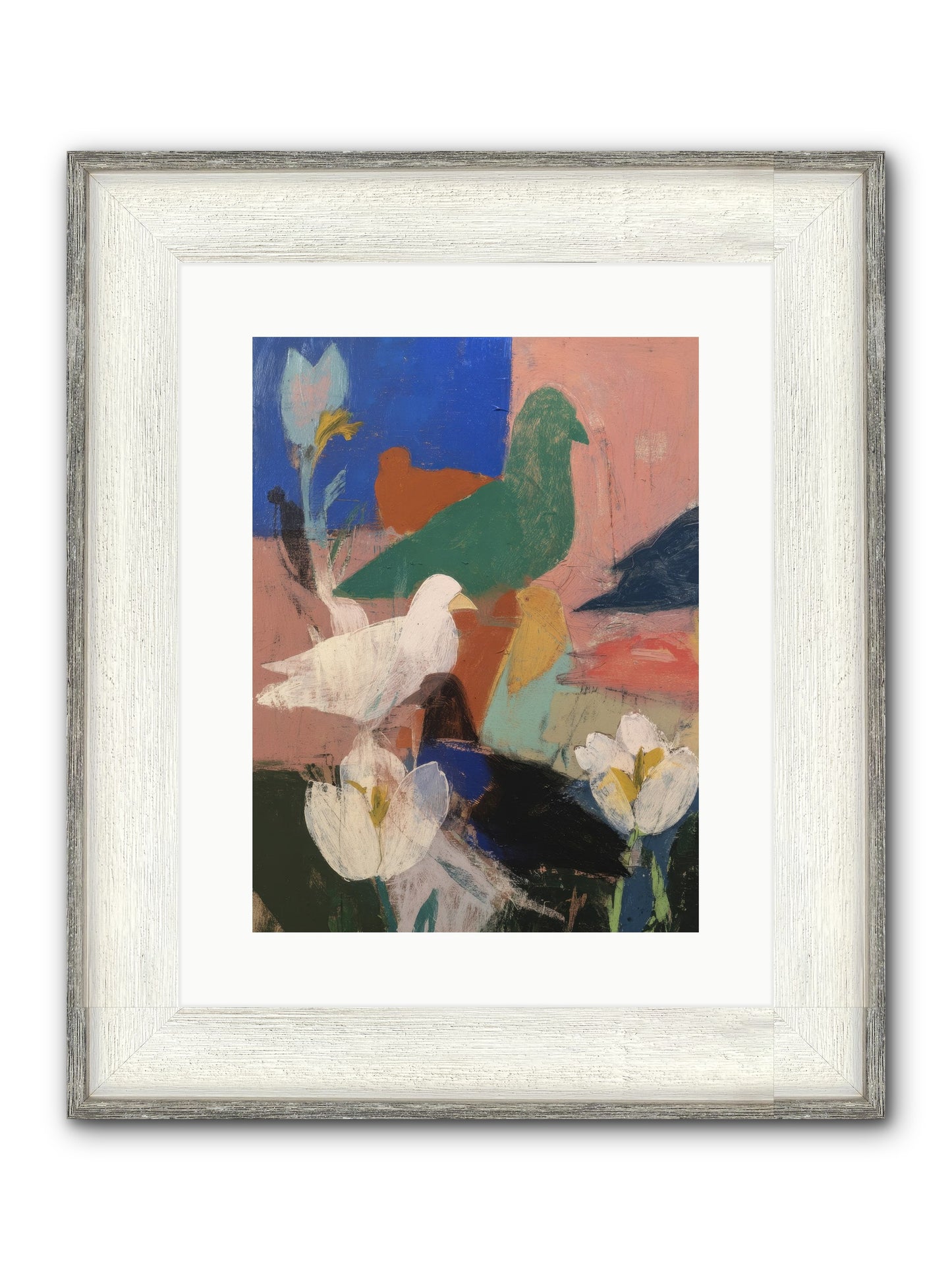 Ethereal Bridge Framed Print - Driftwood White 12x16