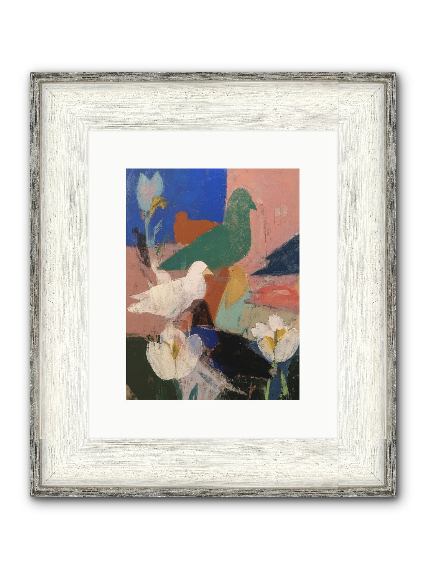 Ethereal Bridge Framed Print - Driftwood White 9x12