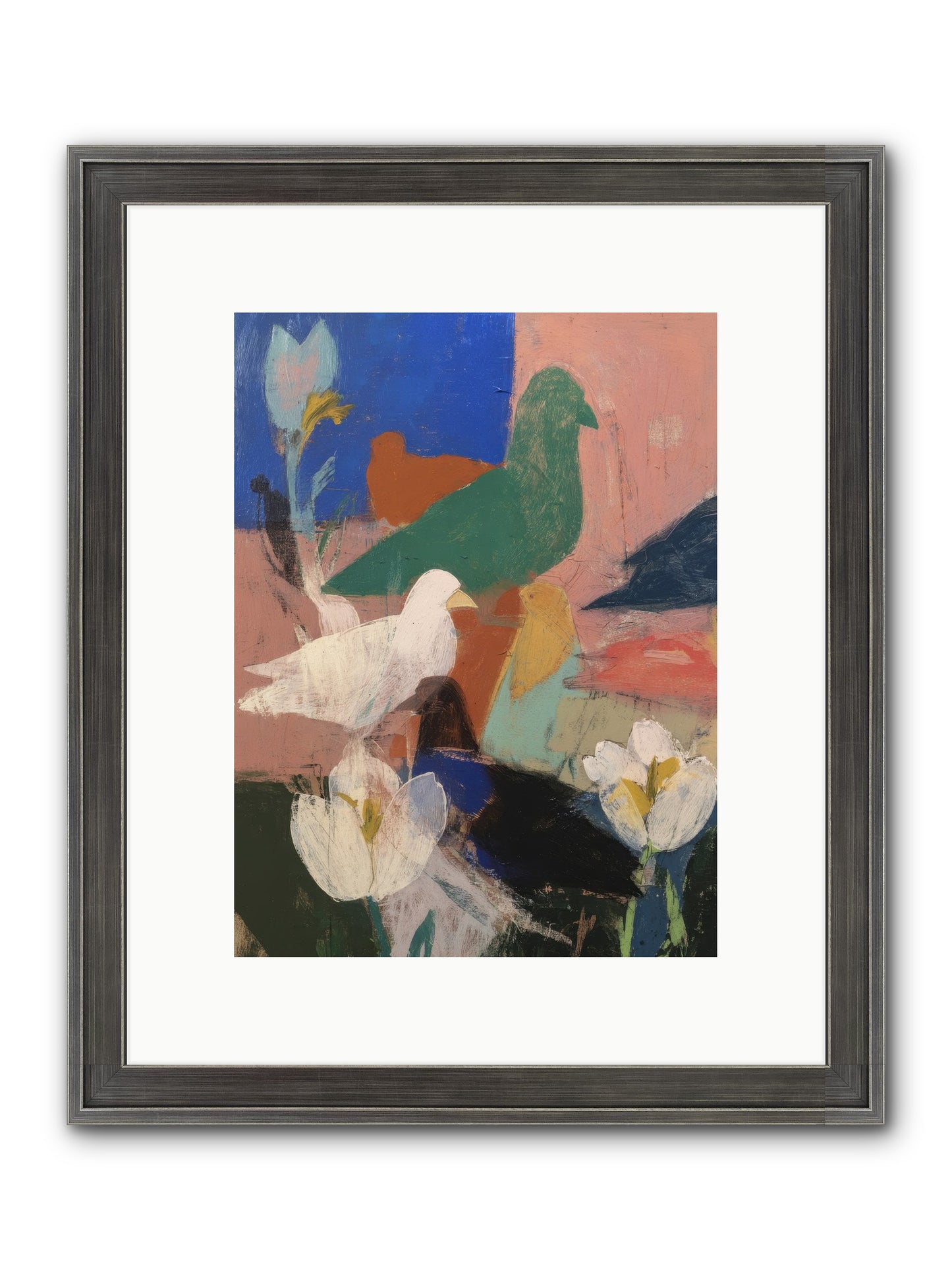 Ethereal Bridge Framed Print - Slimwoods Black/Silver 9x12