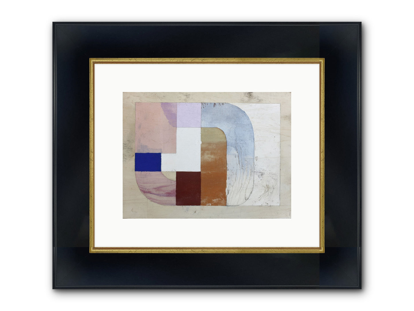 Ethereal Oscillation Framed Print - Wide Black w/Gold 12x9