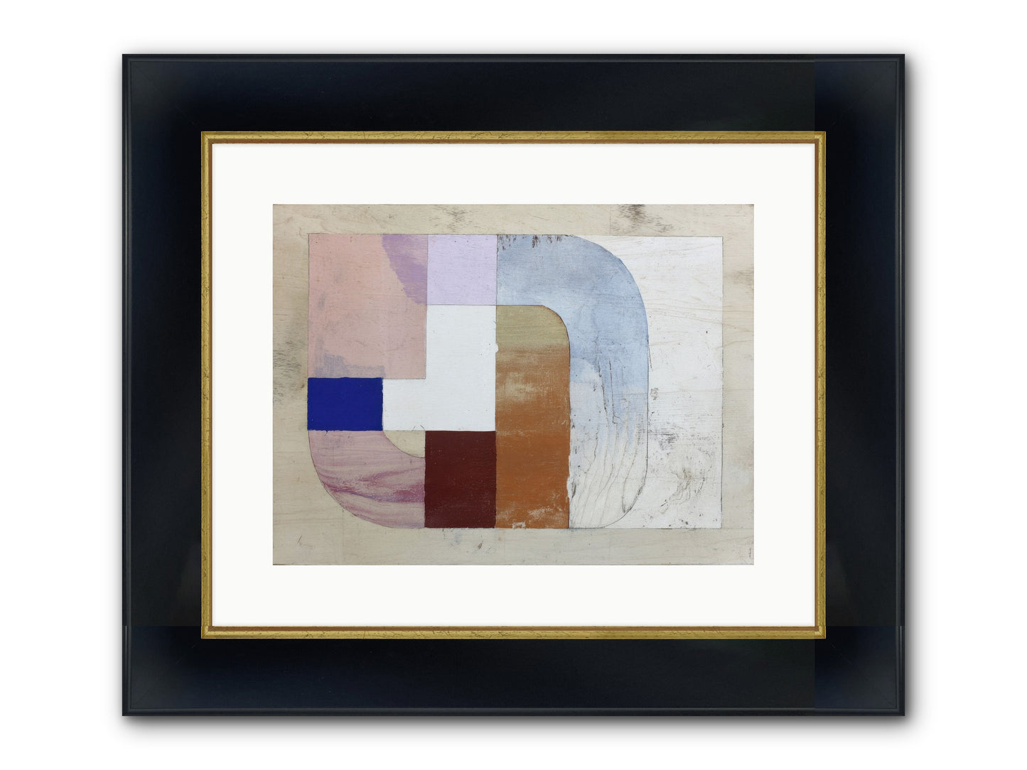 Ethereal Oscillation Framed Print - Wide Black w/Gold 16x12