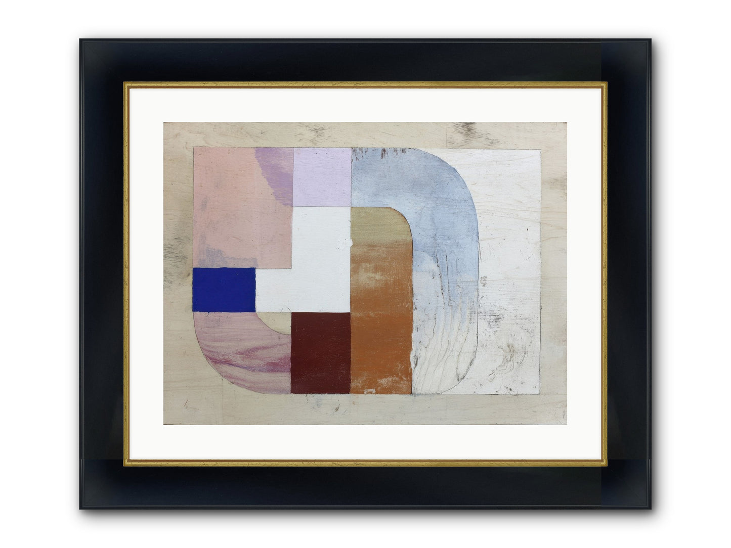 Ethereal Oscillation Framed Print - Wide Black w/Gold 24x18