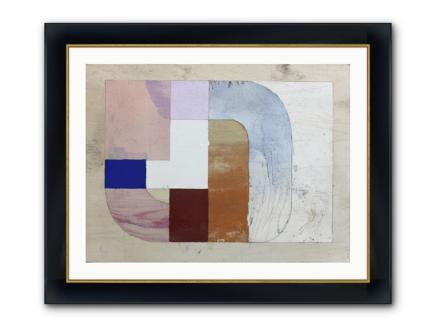 Ethereal Oscillation Framed Print - Wide Black w/Gold 32x24