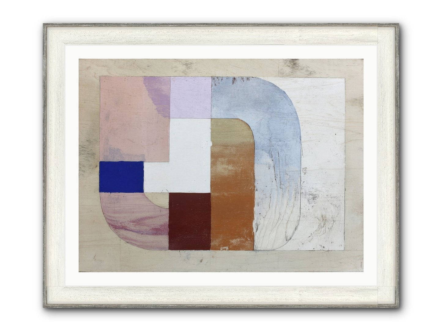 Ethereal Oscillation Framed Print - Driftwood White 40x30
