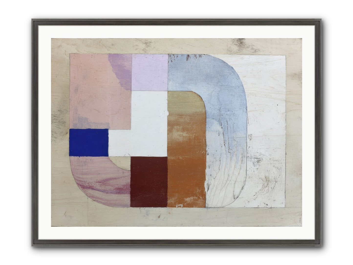 Ethereal Oscillation Framed Print - Slimwoods Black/Silver 40x30